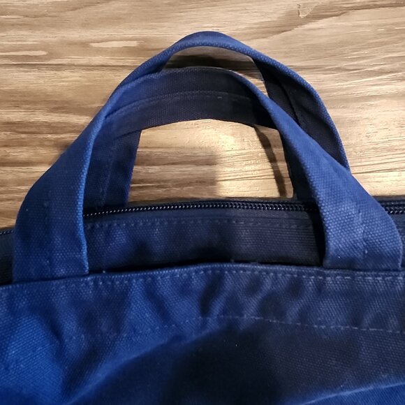 Baggu Horizontal Zip Top Duck Bag in Navy - Picture 2 of 4